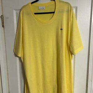Lacoste Men's Short Sleeve Tee in Sunny Yellow